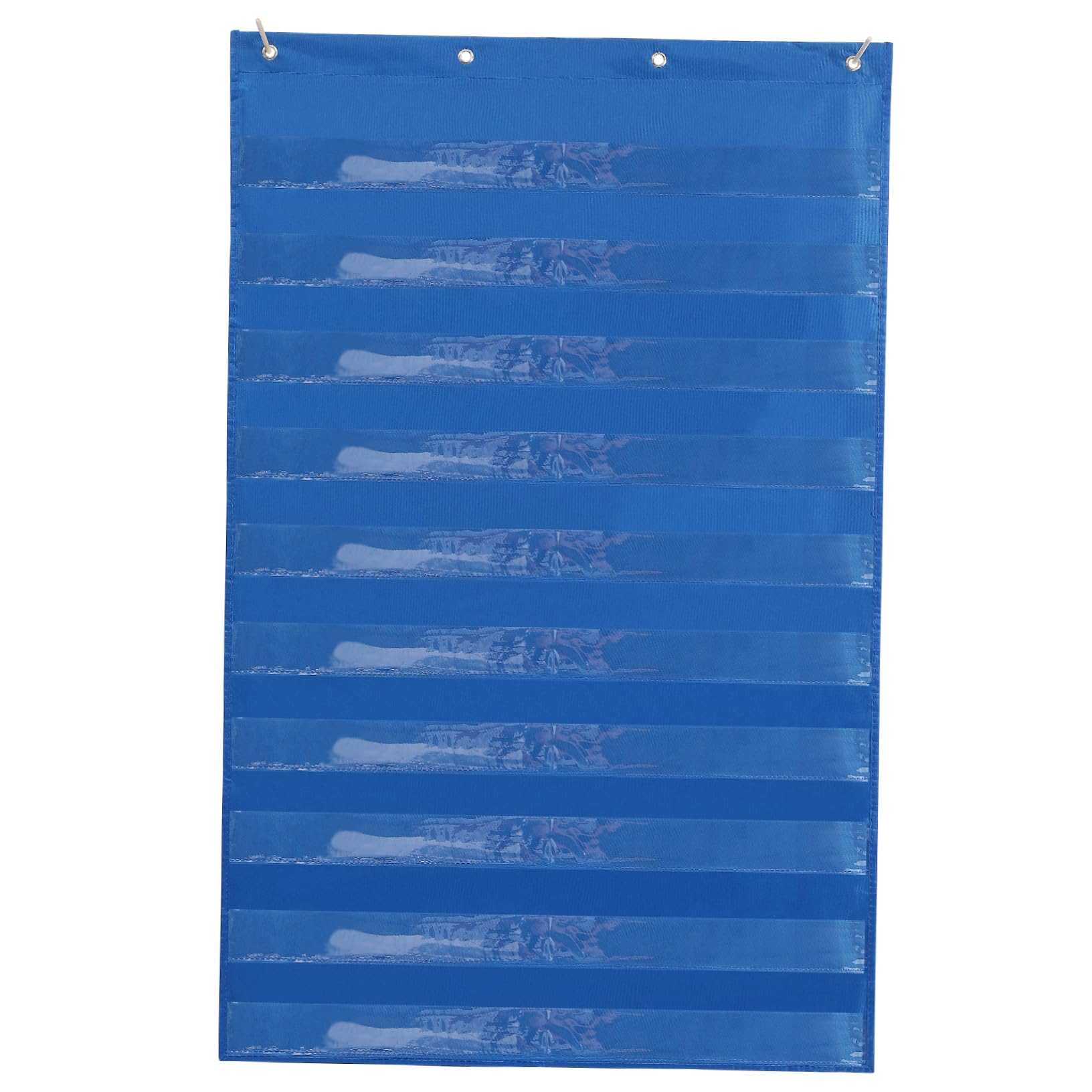 Gogogmee 1Pc Transparent Hanging Storage Bag for Classroom Wall Pocket Chart for Teaching Organizer for Lessons Math and Scheduling for Schools and Early