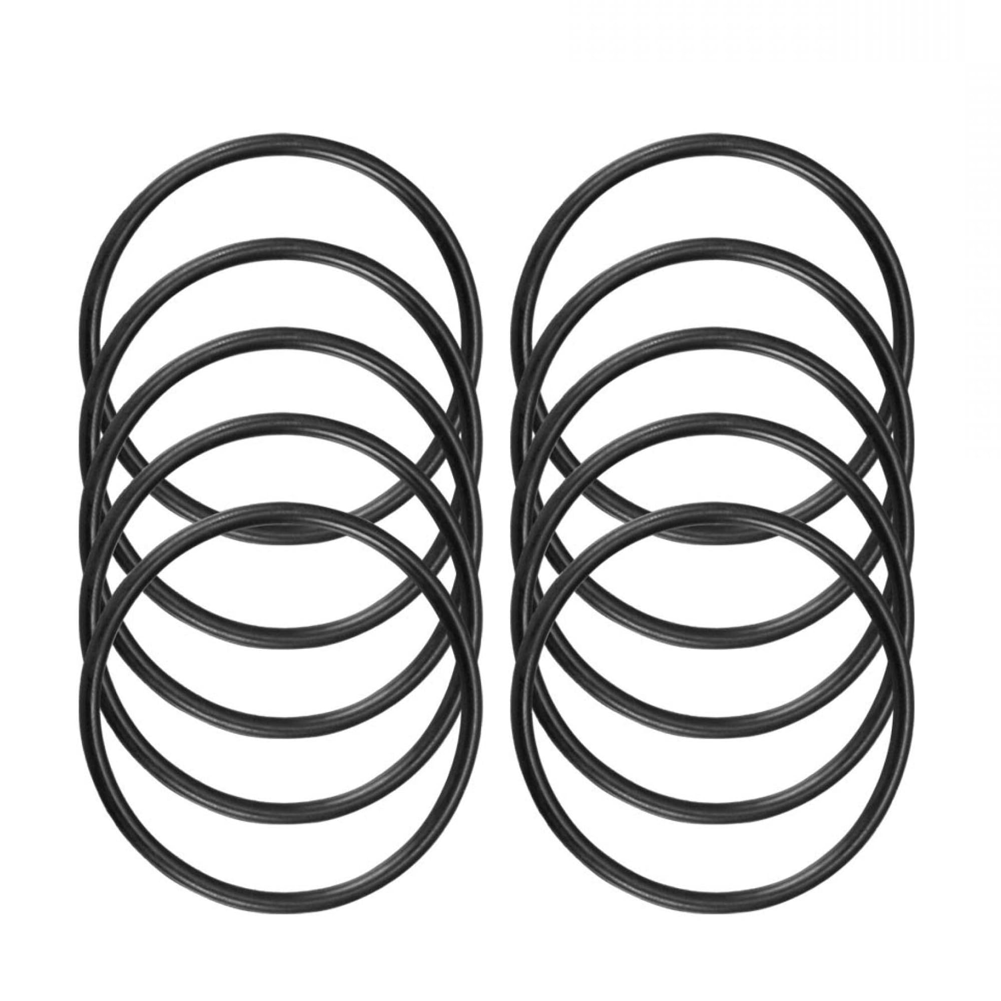 ROWORKX 10Pcs Nitrile Rubber O-Rings - 45mm OD x 40mm ID x 2.5mm Width Sealing Gaskets for Hose, Faucet, Plumbing, Automotive and General Repair Applications