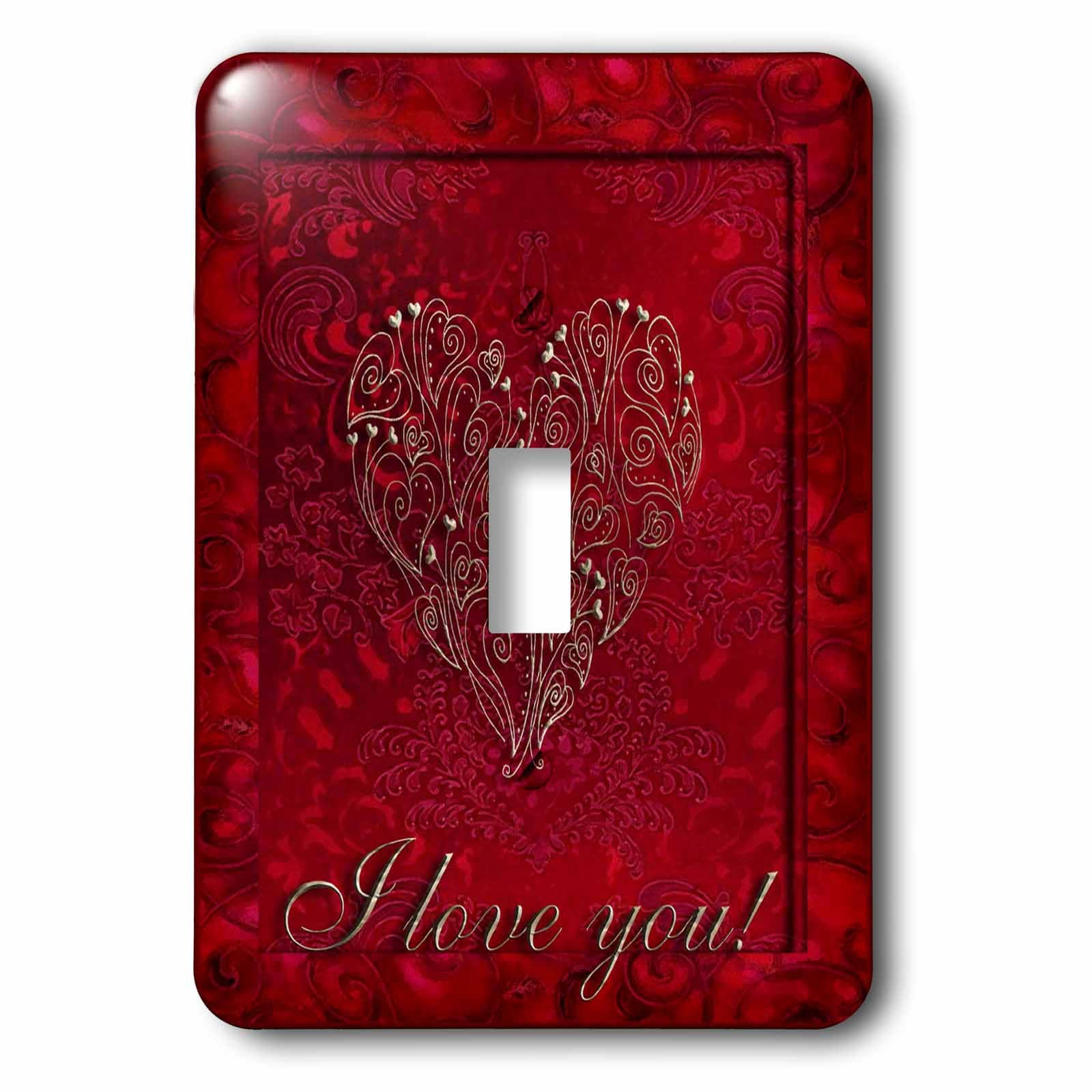 Interruptor de botón con forma de corazón rojo para cambiar interruptores viejos con diseño