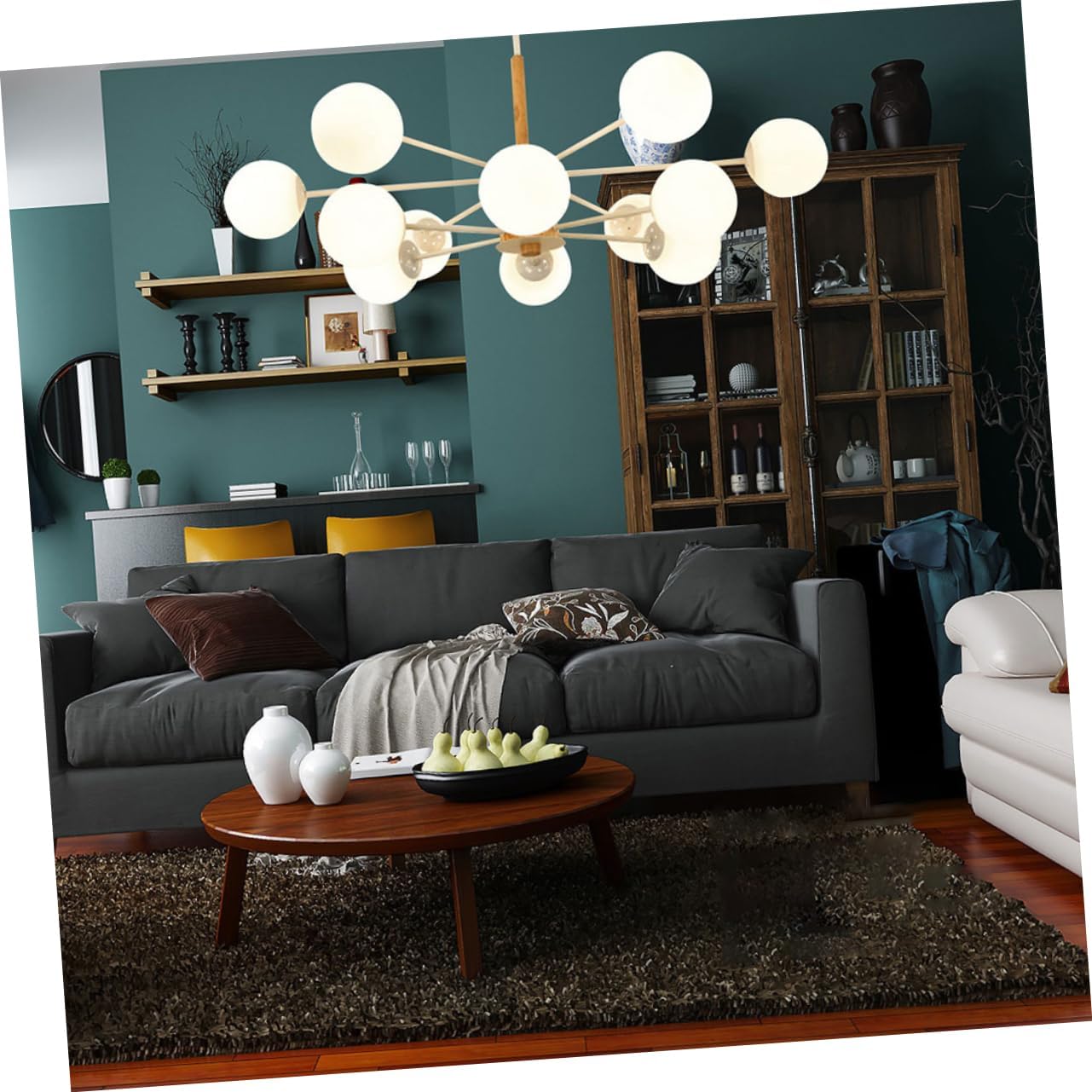 Small Vintage Ceiling Cover Replacement Opal Globe Lamp Shade for Bulbs Easy to Install Frosted Light Fixture for Home Hotel Bedroom and Study