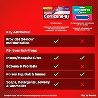 Vista 9 de Cortizone-10 Crema de Alivio Intensivo Curativo de Picazón de Máxima Potencia, 1% Hidrocortisona, de Acción Rápida, Crema Antipicazón para Picaduras