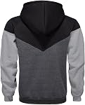 Hommes Hoodies Sweatshirts Pullover Patchwork Long Sleeve Couleur Bloc Fleece Mode Hoody avec des poches
