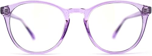 Miniatura 1 de SA106 Gafas de computadora de filtrado de luz azul con borde de cuerno de plástico fino de ojo de cerradura redondo