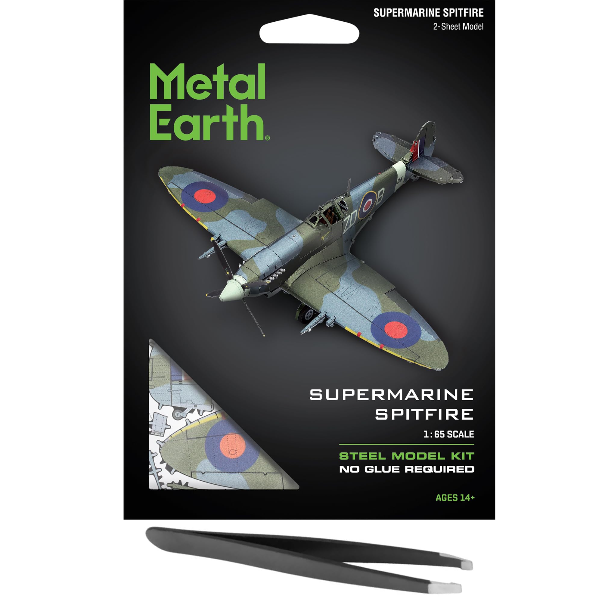 Kit modélisme Métal Earth Supermarine Spitfire 3D avec pince - 8