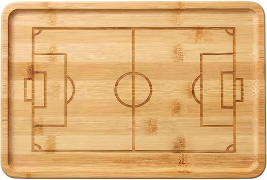 Soccer Field Charcuterie Board, Bamboo Serving Tray