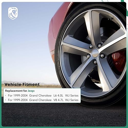 Miniatura 2 de YHTAUTO Pinzas de freno de disco laterales traseras con soporte de repuesto para Jeep Grand Cherokee WJ Series 1999 2000 2001 2002 2003 2004, L6