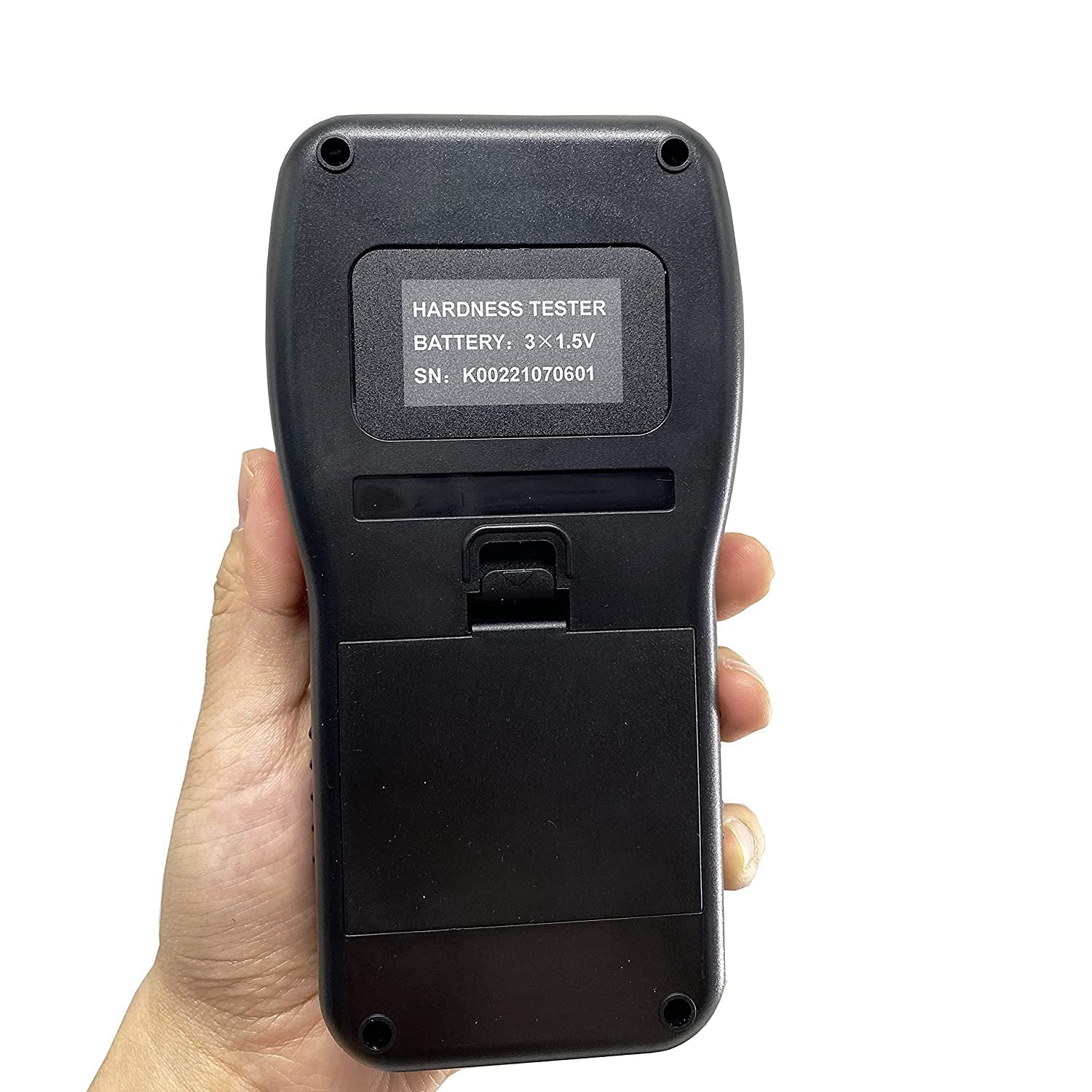 Leeb Hardness Tester Meter Test Equipment with 600 Groups Data Storage PC Software HL HB HRB HRC HRA HV HS Standard D Impact Device for Steel and Cast Steel,Stainless Steel,Gray Cast Iron,Etc
