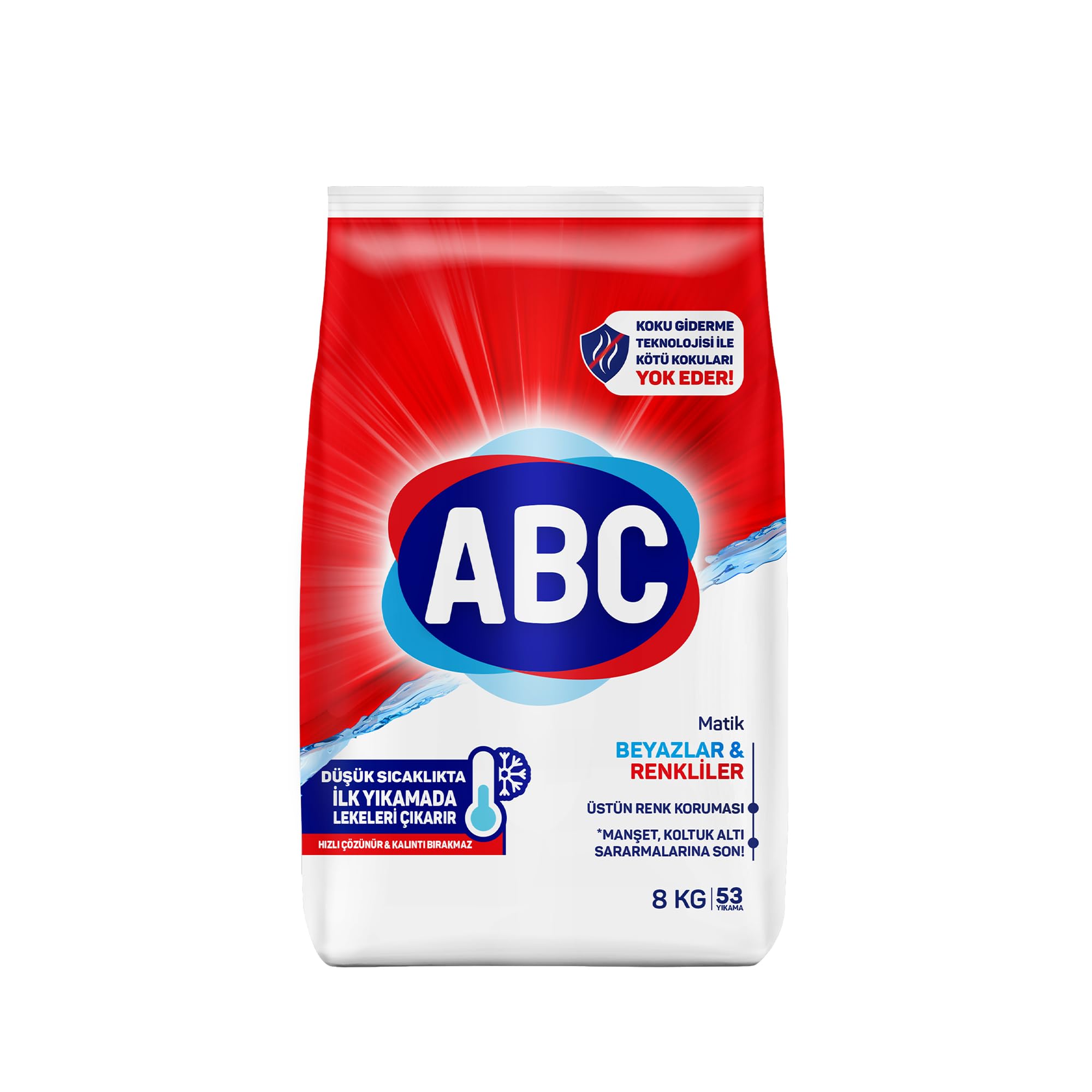ABC DETERJAN Matik Beyazlar & Renkliler 8 Kg