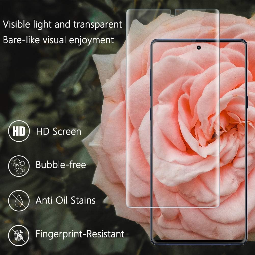 [5 Pack] UniqueMe Screen Protector For Samsung galaxy note 10,[Fingerprint Available][Flexible Film][Bubble-Free] TPU Film