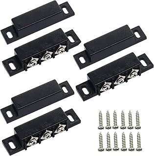 Magnetic Reed Switch MC-31B NC NO Normally Open Closed Wired Door Window Contact Sensor for Home Security Alarm System(3 Pack)