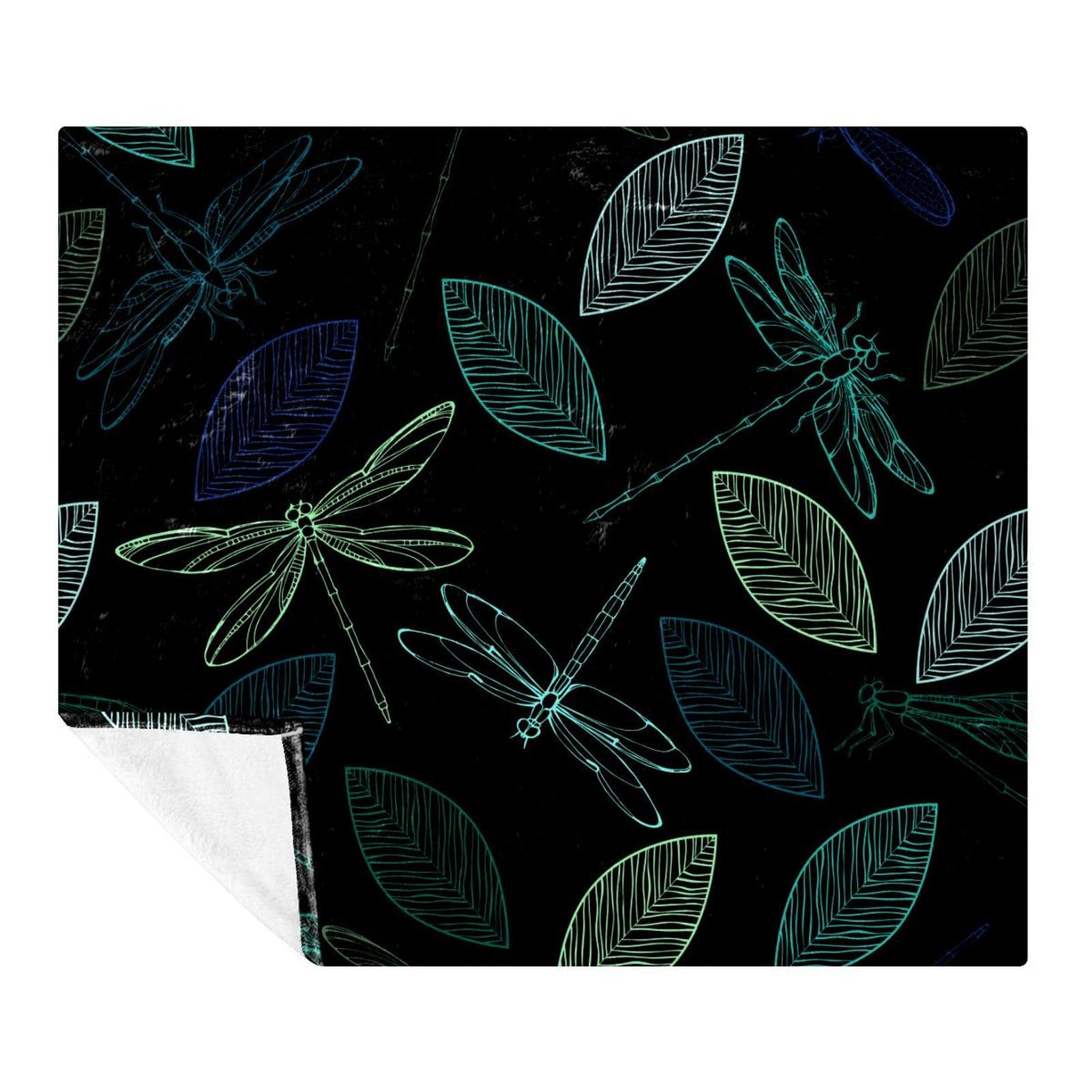 Couverture polaire de literie feuilles d'été vintage pastorable pour chambre