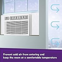 Vista 5 de Mxclimate Panel de aislamiento de espuma para aire acondicionado de ventana, 17 pulgadas, buen sellado, paneles laterales de CA, kit de aislamiento