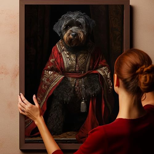 Miniatura 689 de Thuan Chow Chow Retrato de mascota con disfraz real de perro en un disfraz retrato de perro con vestimenta Retrato medieval de mascota retrato