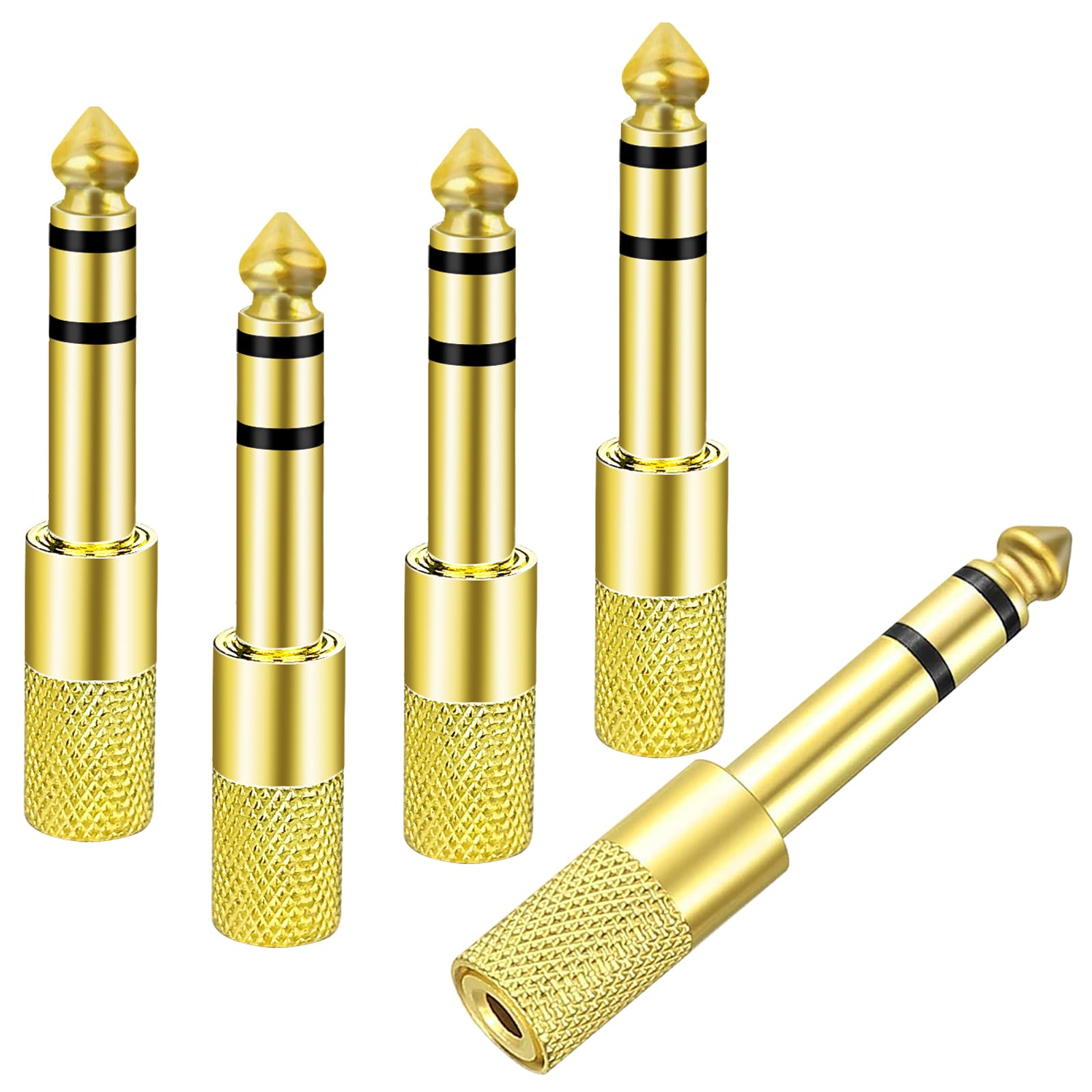 Adattatore Audio MillSO 3m - Jack 6.35mm Maschio A 3.5mm Femmina, Placcato Oro - Foto 3