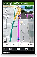 Vista 2 de Garmin DriveSmart 86, navegador GPS para automóvil de 8 pulgadas con mapas brillantes y nítidos de alta resolución y asistencia de voz Garmin