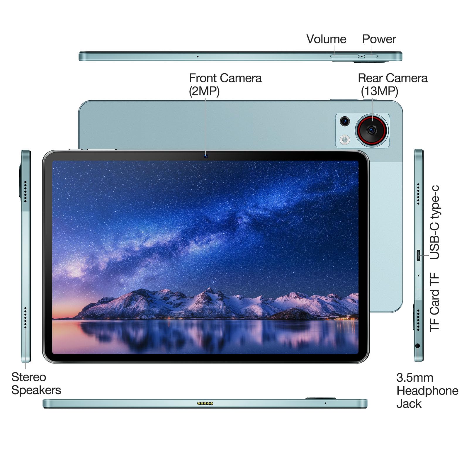 DOOGEE T30S 11 Inch Tablet Android Tablets with 2.4K Large Display