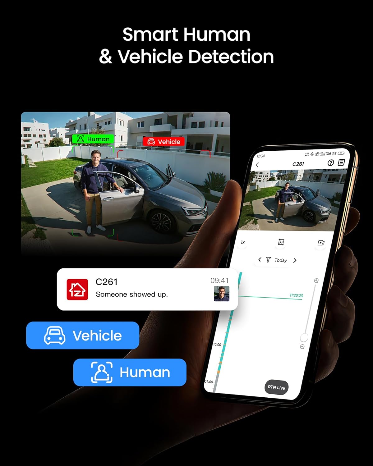 ZOSI 4K PoE Security Camera System, H.265+ 16CH NVR with 4TB HDD for 24/7 Recording, 8 x 5MP 3K Wired IP Cameras Outdoor Indoor, 120ft Night Vision, AI Human Vehicle Detection, Remote Viewing