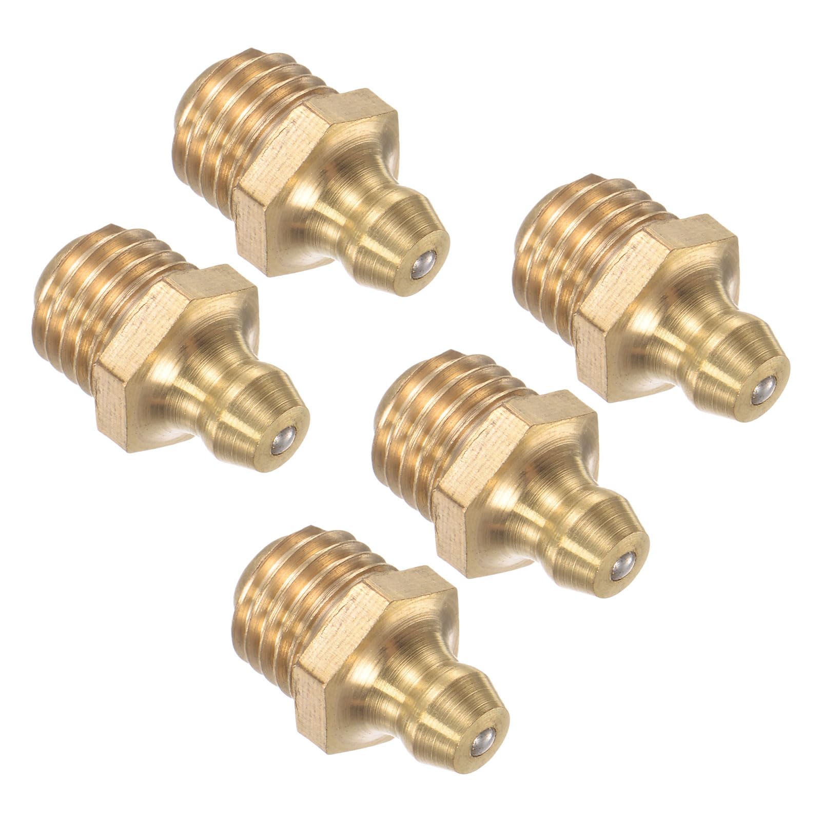 Sourcing Map 2x Edelstahl Schmiernippel M12x1,25 Mm – Rostfrei, ölundurchlässig, Für Hydraulik & Maschinen