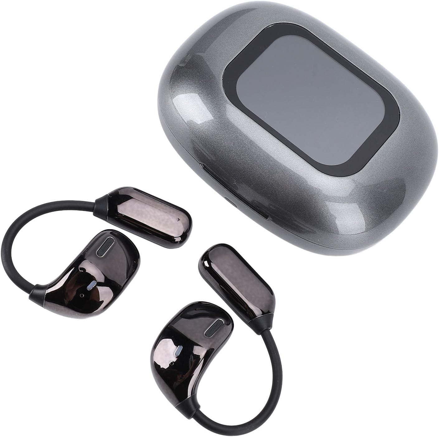 Jiawu Real Time Translation Earbuds, 80 Languages 14 Accents 97 Accuracy 0.5s Delay Translator Earbuds, Bluetooth Translation Device with 4 Modes 6h Battery for Travel Business