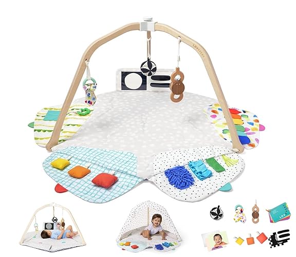 LOVEVERY | The Play Gym | Award Winning For Baby , Stage-Based Developmental Activity Gym & Play Mat for Baby to Toddler