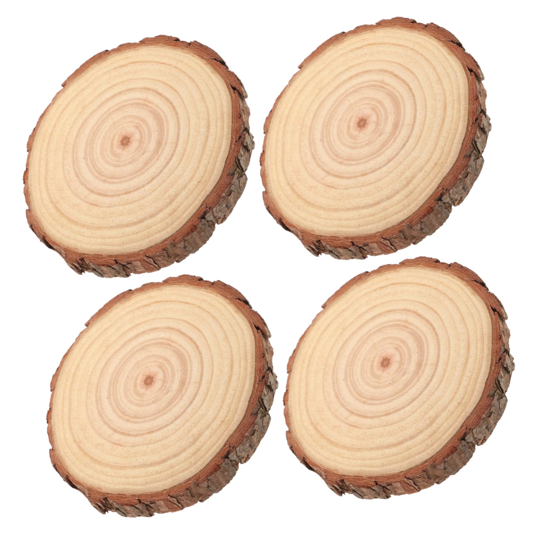 SHINEOFI 12piezas Rodajas De Madera Sin Terminar Discos De Madera Para Decoración De Bodas Manualidades y De Mesa Grosor