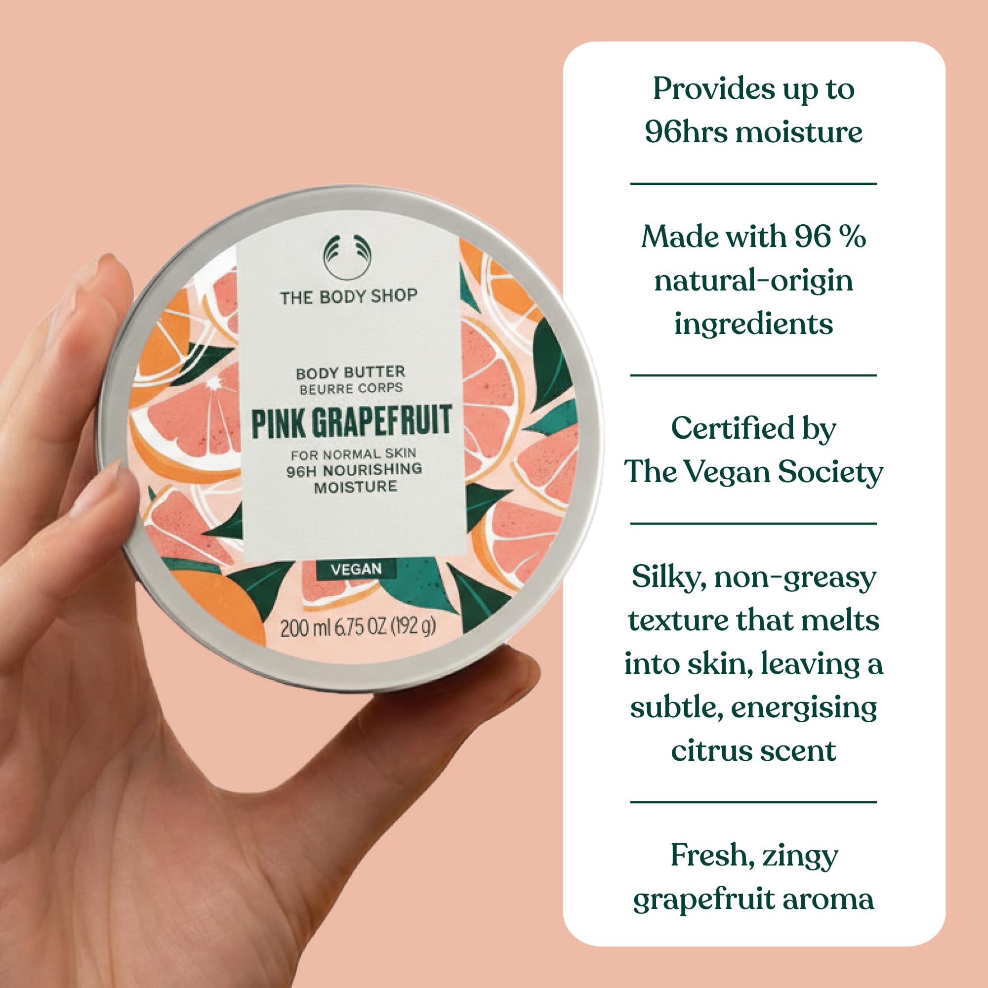 The Body Shop Masło do ciała, uniseks, różowy grejpfrut, 200 ml, 1 opakowanie (1 x 200 ml)