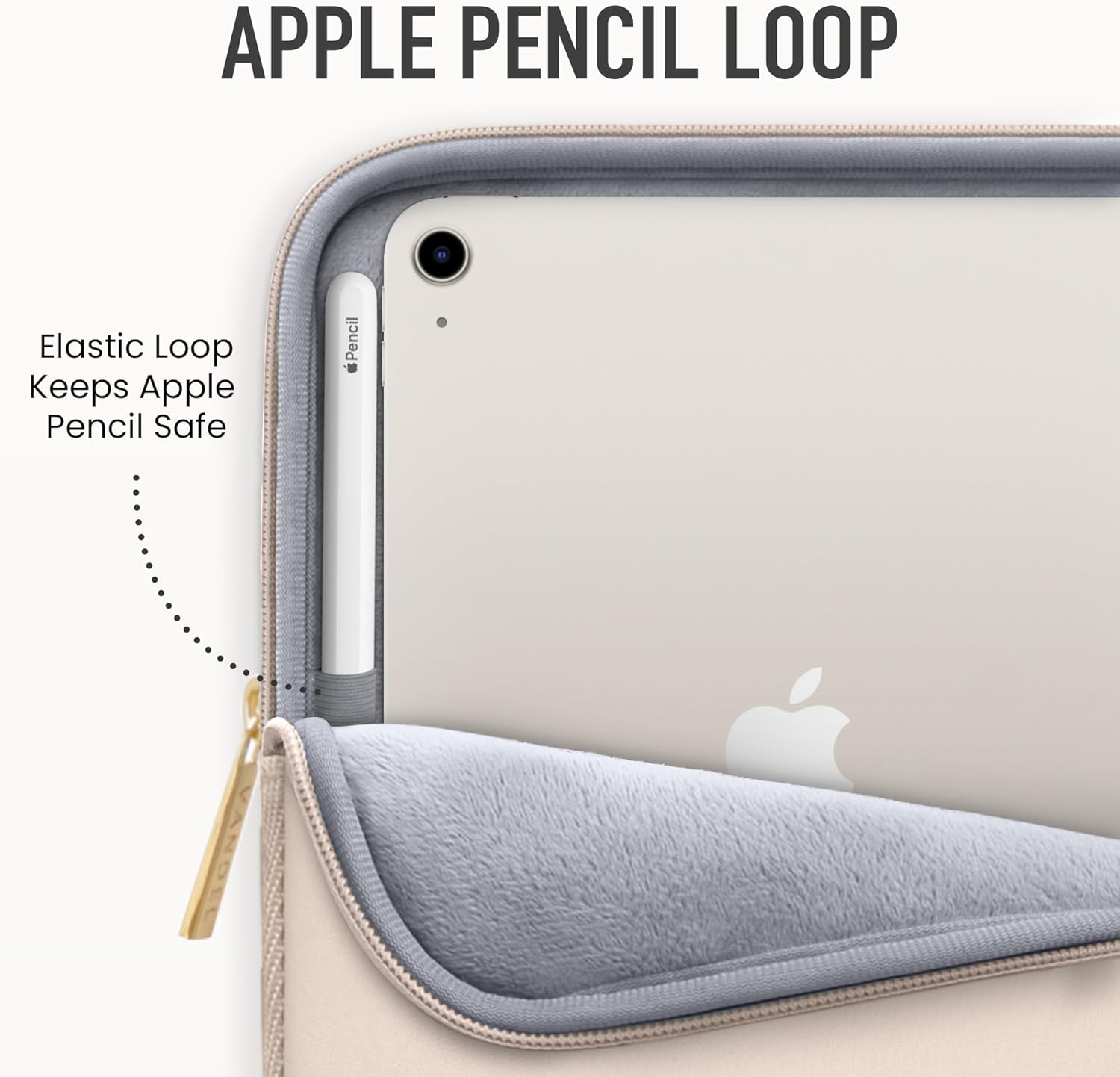 Vandel 9-11 Inch Tablet Sleeve, iPad Sleeve 11 inch Travel Pouch, Fits iPad Pro 11 Inch M4/ 10th Generation 10.9, 9/8th Gen 10.2/ Air 11" 5/4/3 10.9"/10.5", Pro 11 M2, Tab S8/S9 - Image 6