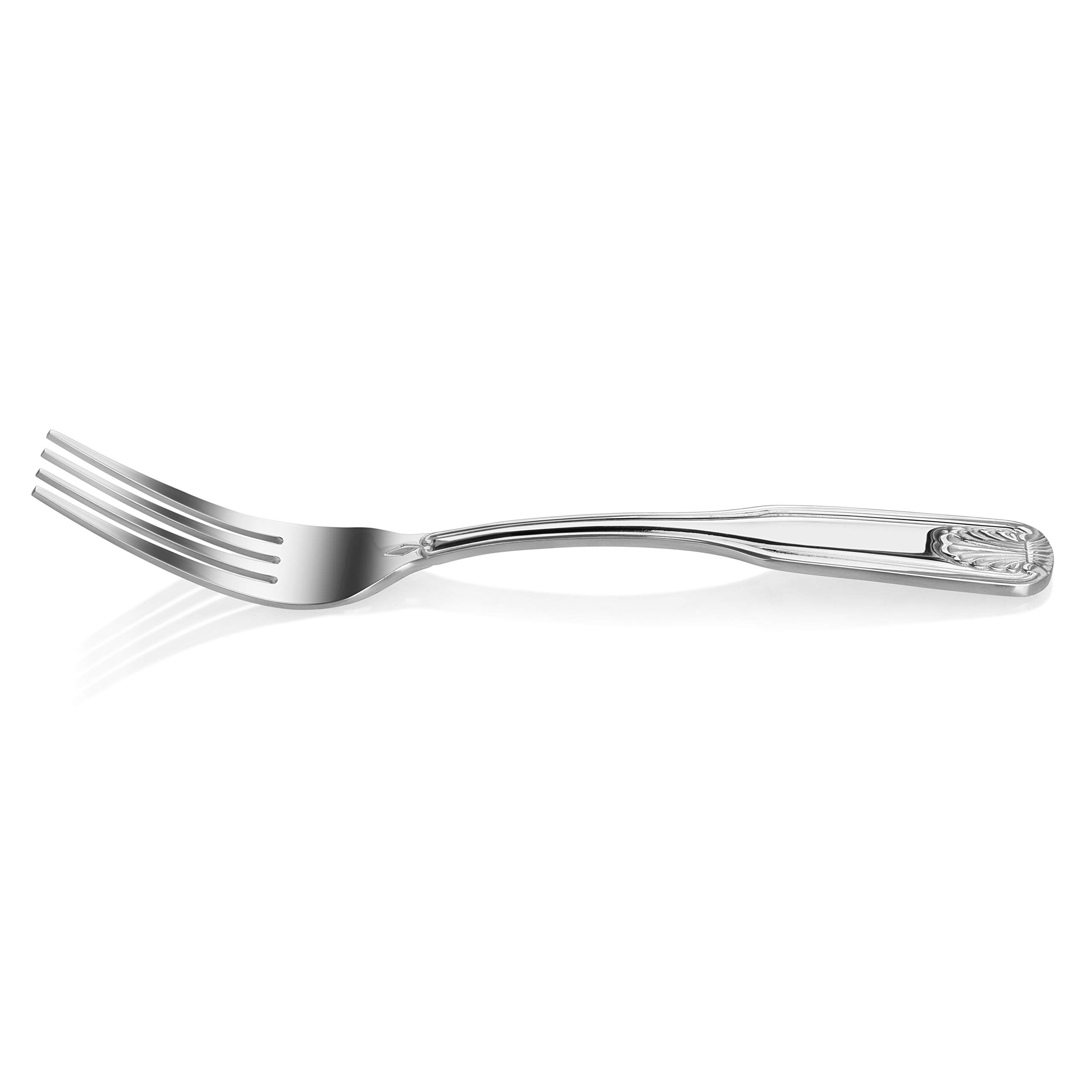 New Star Foodservice Shell Pattern 18/0 Stainless Steel Dinner Fork, 7.7-Inch, Set of 12, Commercial Grade — Amazon image 3