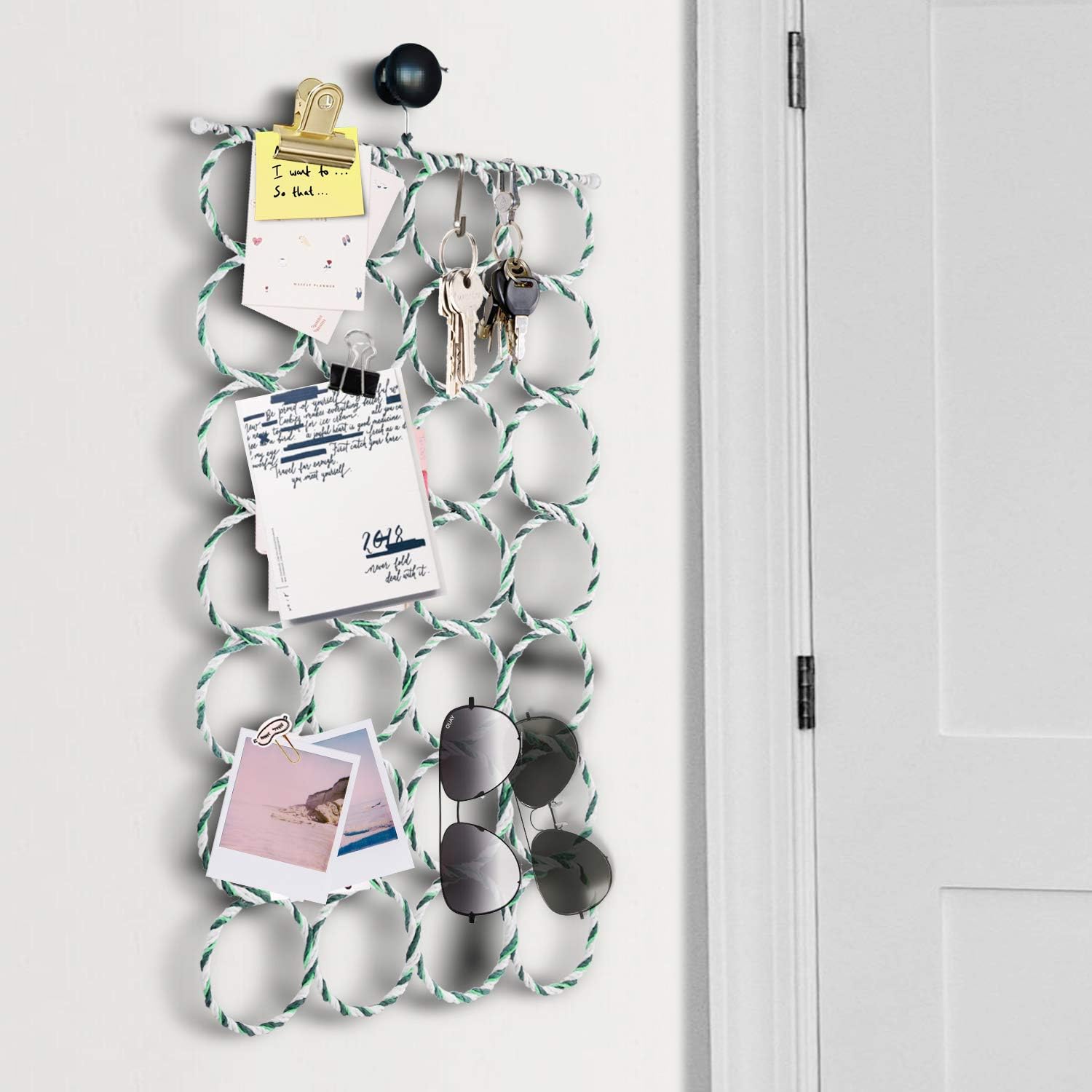 Flexzion Scarf Organizer for Closet, 28 Slot Scarf Hanger Hijab Organizer, Space Saver for Socks Shawls, Ties, Towels, Belts - Image 5