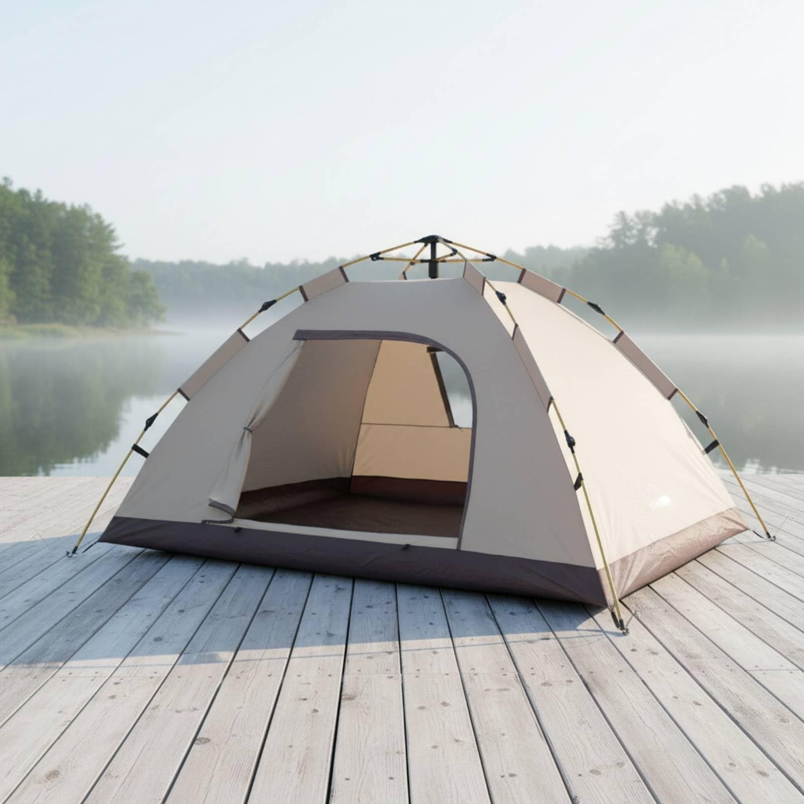 Ronyme Tienda Automática una Capa Resisn Al Agua Tienda Campaña Automática Impermeable Refugio para Excursiones Familiares Informales