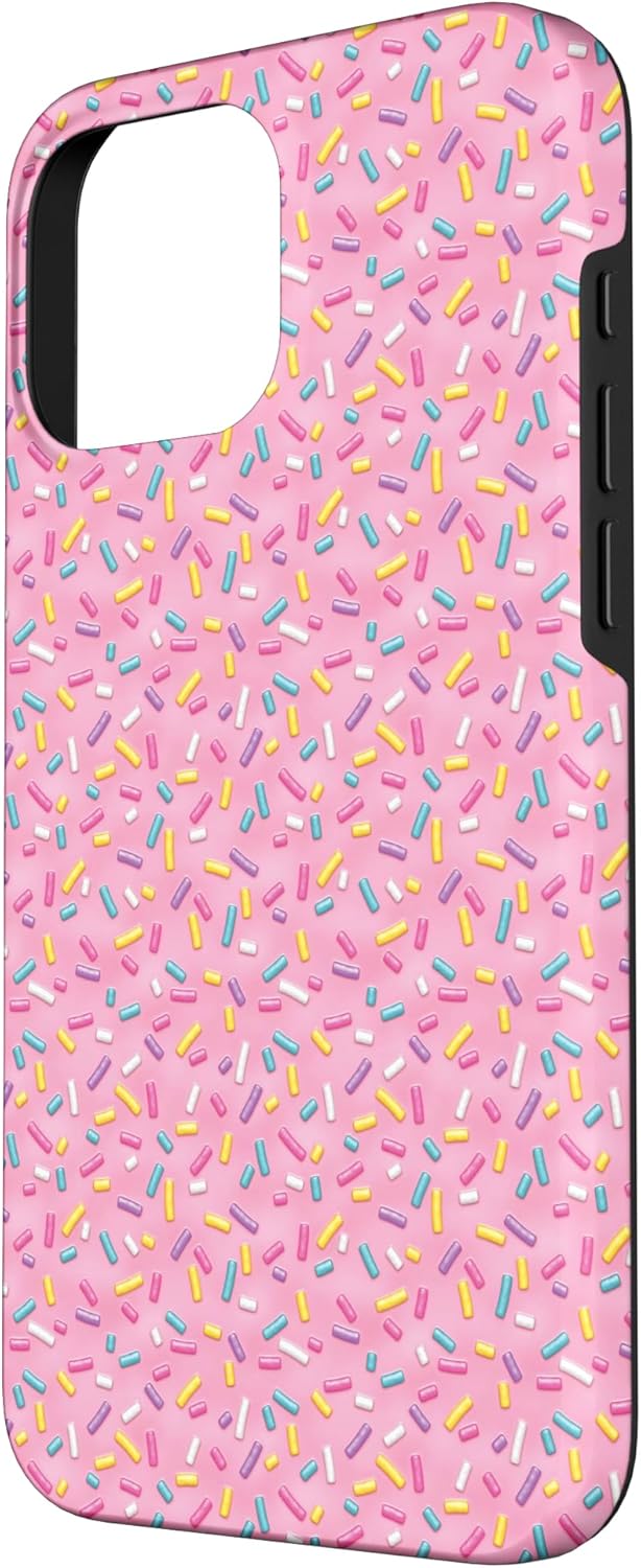 iPhone 16 Pro Max Cute Colorful Ice Cream Sprinkles Dessert Pattern Case