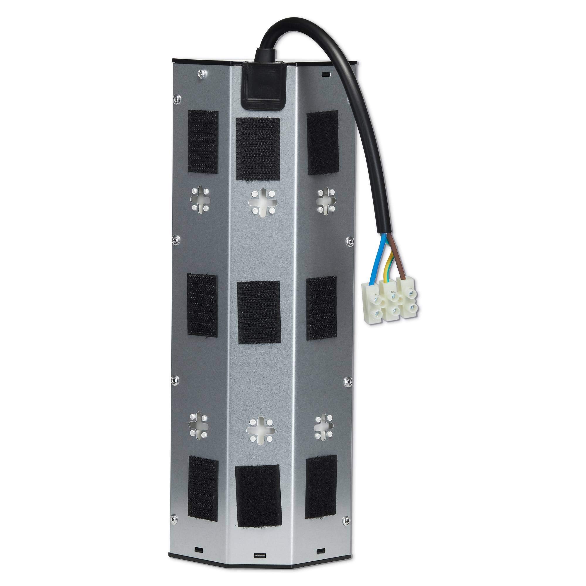 Mehrfachsteckdose 3-fach Steckdosenleiste mit 2-fach USB - zum Beispiel als Tischsteckdose und Steckdosenverteiler - Steckerleiste Stromleiste mit einfacher Montage