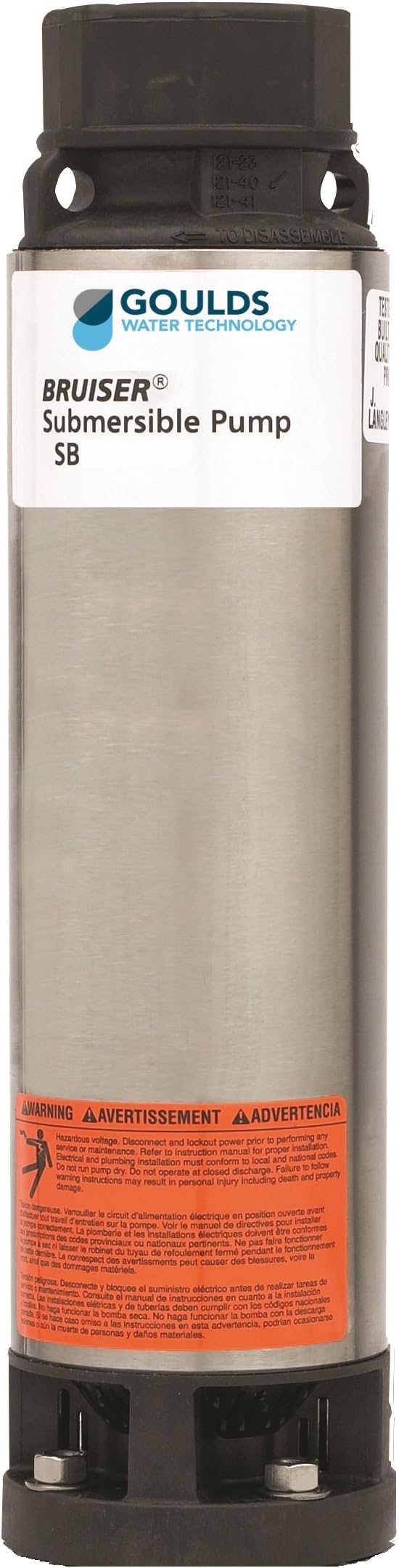 Goulds10SB07 4" Submersible Water Well Pump End, 10 GPM, 3/4 HP, 10 Stages Replaced by Goulds 10HS07