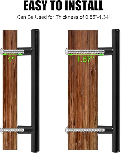 Miniatura 5 de CZC HOME Paquete de 10 tiradores de gabinete de acero inoxidable de 6 pulgadas, tiradores de cajón centrales de 3.5 pulgadas para cajones de cocina,