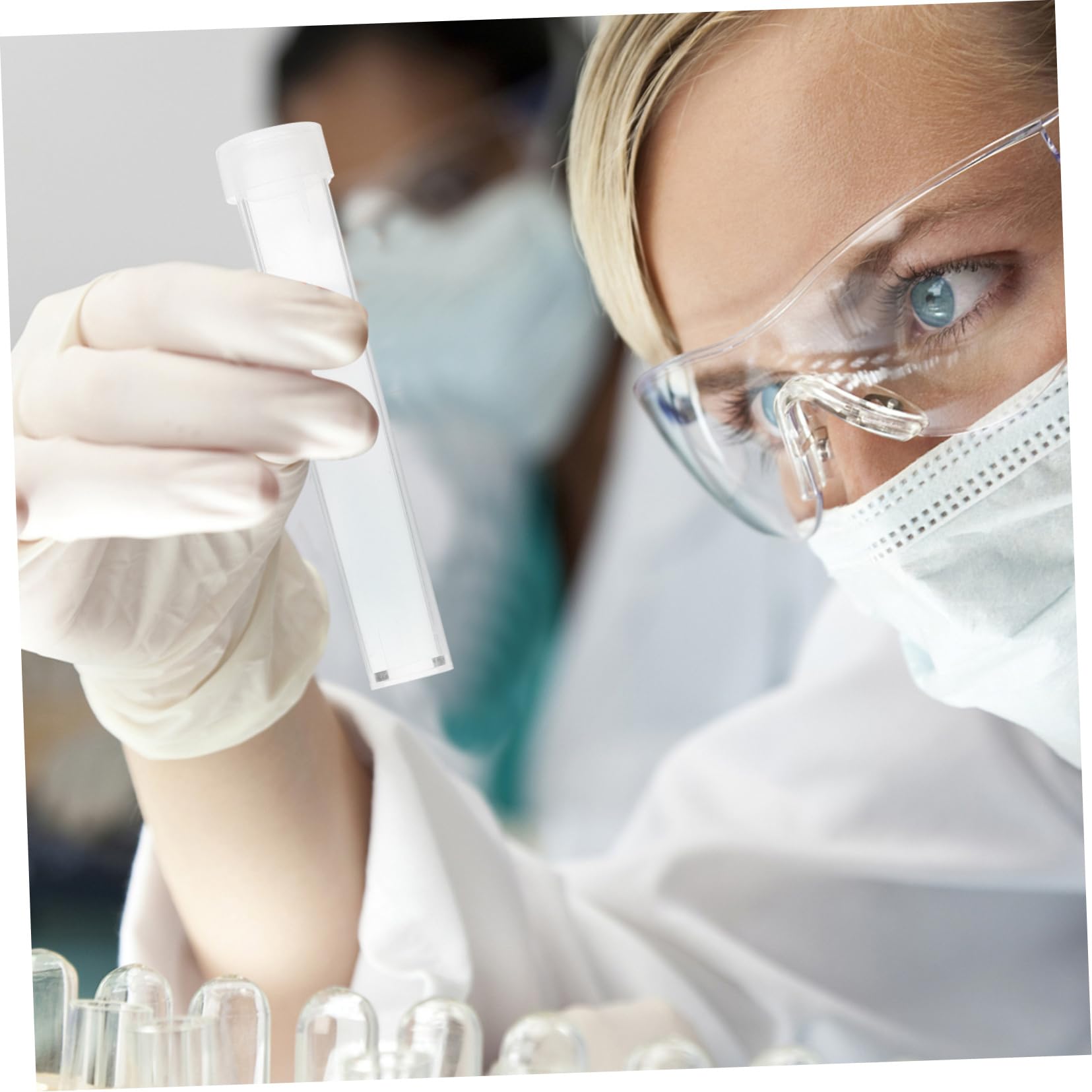 CIYODO Lab Test Tubes Pcs Plastic Test Tube Container Sturdy and Leakproof Storage for Home and School