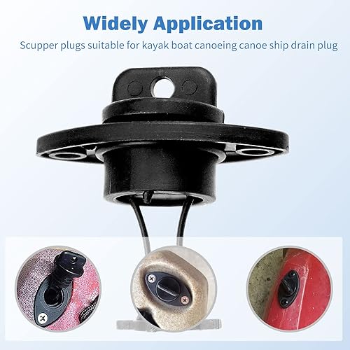 Miniatura 4 de Kayak - Kit de tapones de drenaje para kayak, canoa, barco con tornillos