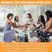 Vista 7 de Amanda Creation Baby Under Construction - Rifa de pañales para baby shower, 20 tarjetas de inserción de doble cara de 2 x 3 pulgadas