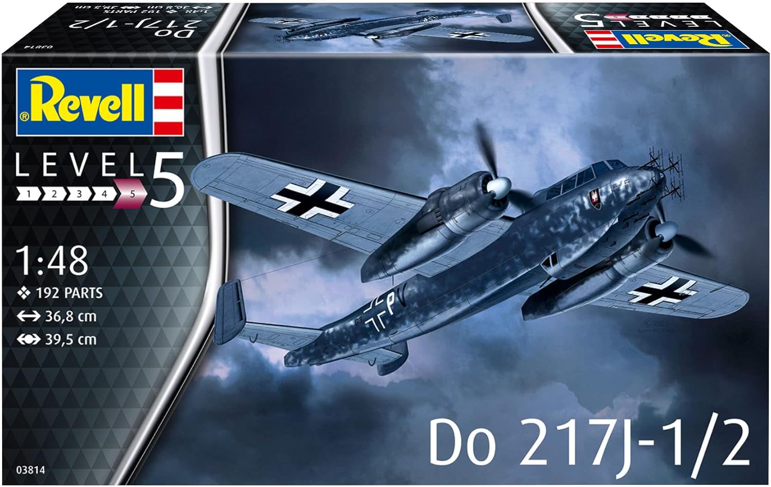 Revell ドイツレベル German Level 1/48 Luftwaffe Dornier 217J-1/2 Plastic Model 03814