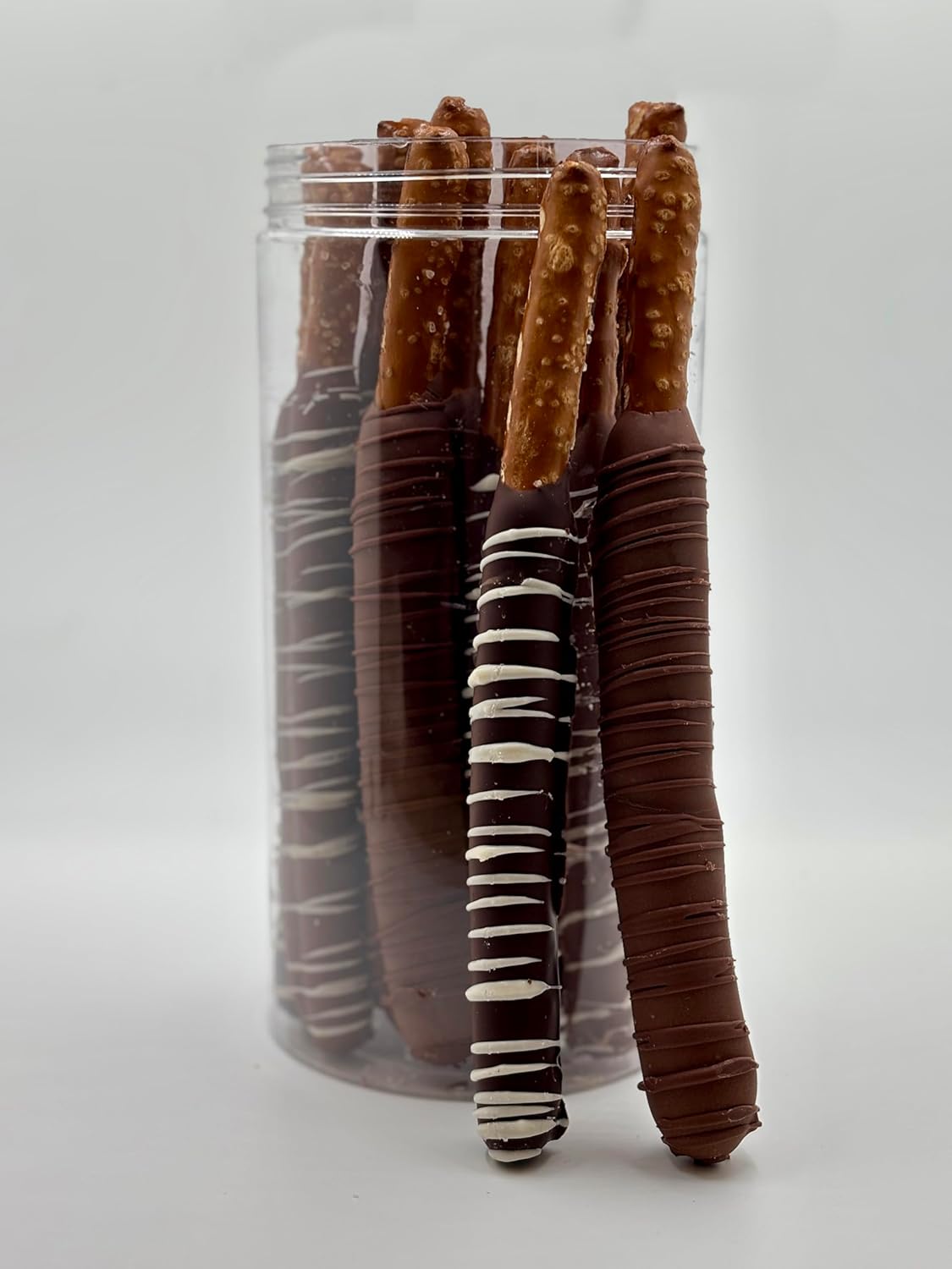 US Sweets Milk Lover Pretzel Set – Pretzel Sticks Dipped in Milk Chocolate, White Chocolate & Caramel | Gourmet Candy Treat | Delicious Gift | Handmade in Small Batches | Guaranteed to Arrive Fresh