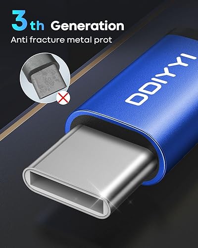 Miniatura 27 de Cable USB C a USB C, 60 W (3 A), carga rápida tipo C a tipo C, cable de carga trenzada compatible con Samsung S23 Ultra S22 S21 S20, Note10, Pixel 7