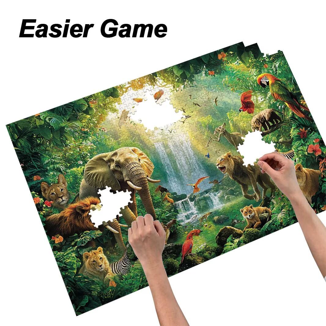 Puzzle 1500 Pezzi, Puzzle Animale per Adulti, 87x57cm, Compact Box -4496