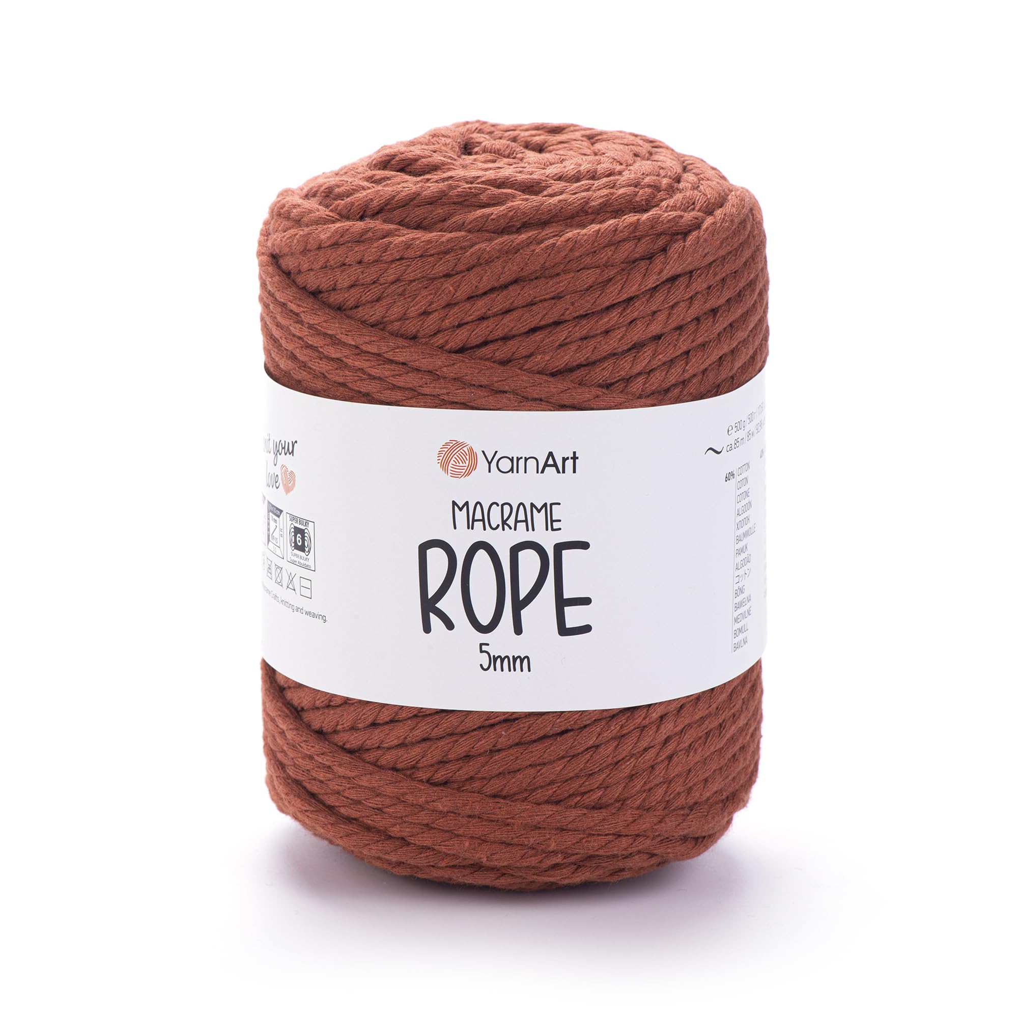 YarnArt El Örgü İpi MACRAME ROPE 5 MM, 785, 2x500 gr