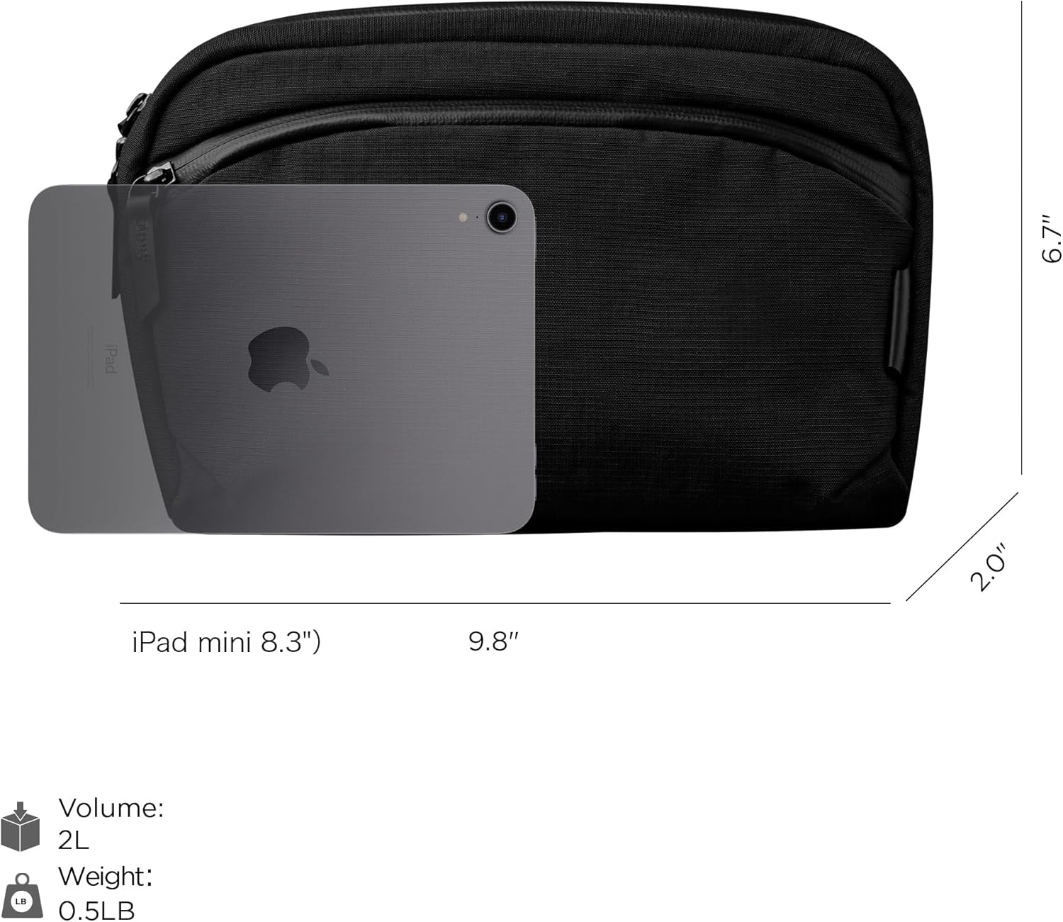 ALPAKA Flight Sling 2L- Small Sling Bag For Men Travel Lightweight,Portable, Packable, with Quick Release Shoulder Strap - Image 5