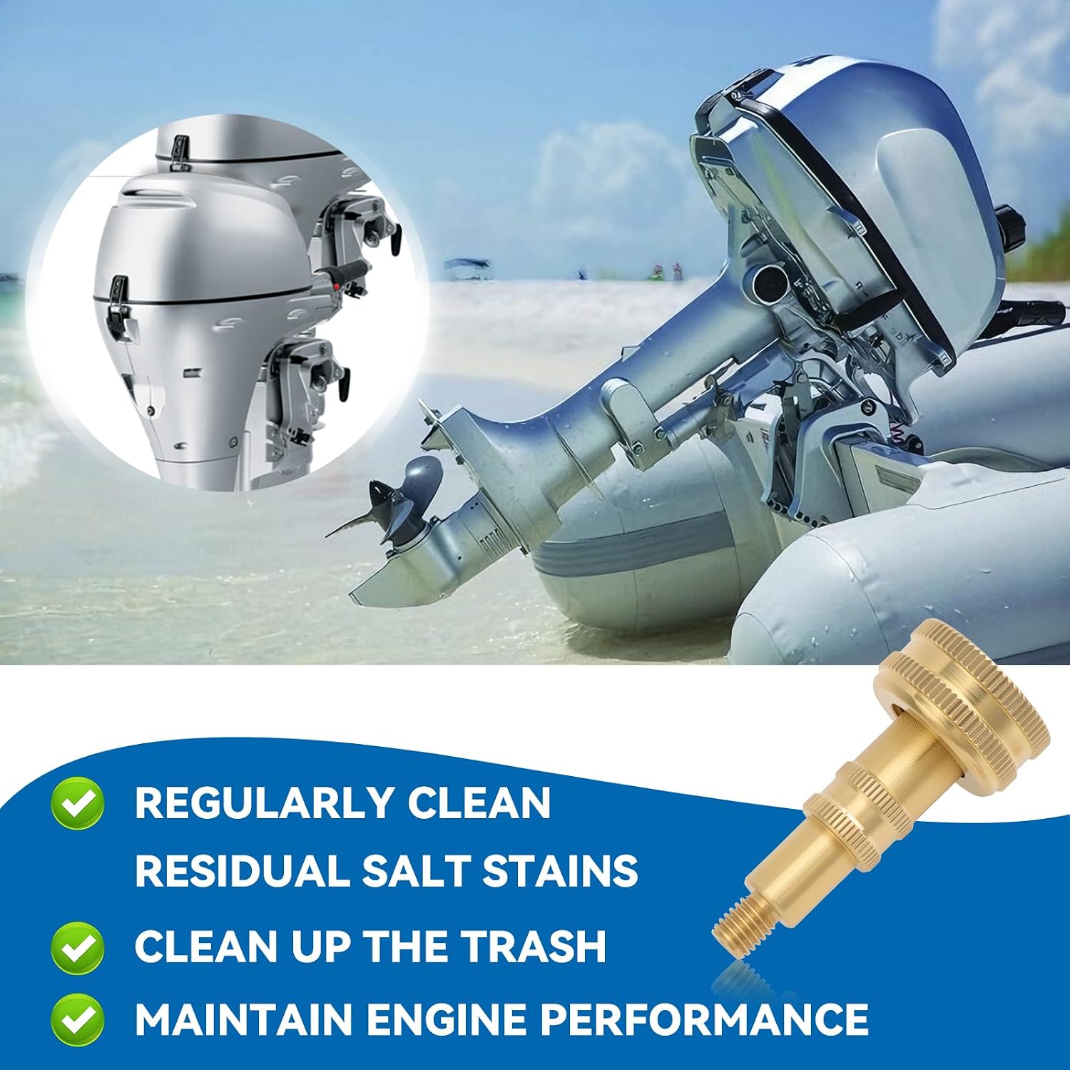 Outboard Flush Kit 06190-ZV1-860 for Honda Outboard Motor Flush