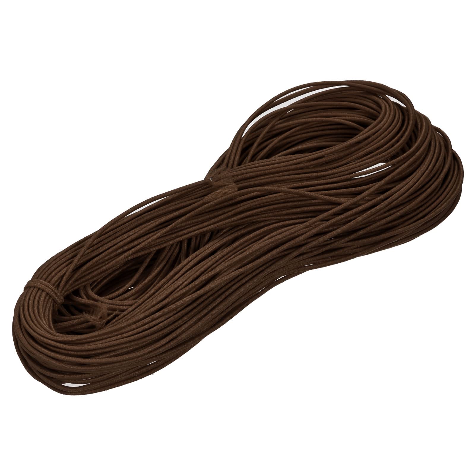 Cuerda elástica marrón claro de 2 mm para diseñar bisutería artesanal en casa