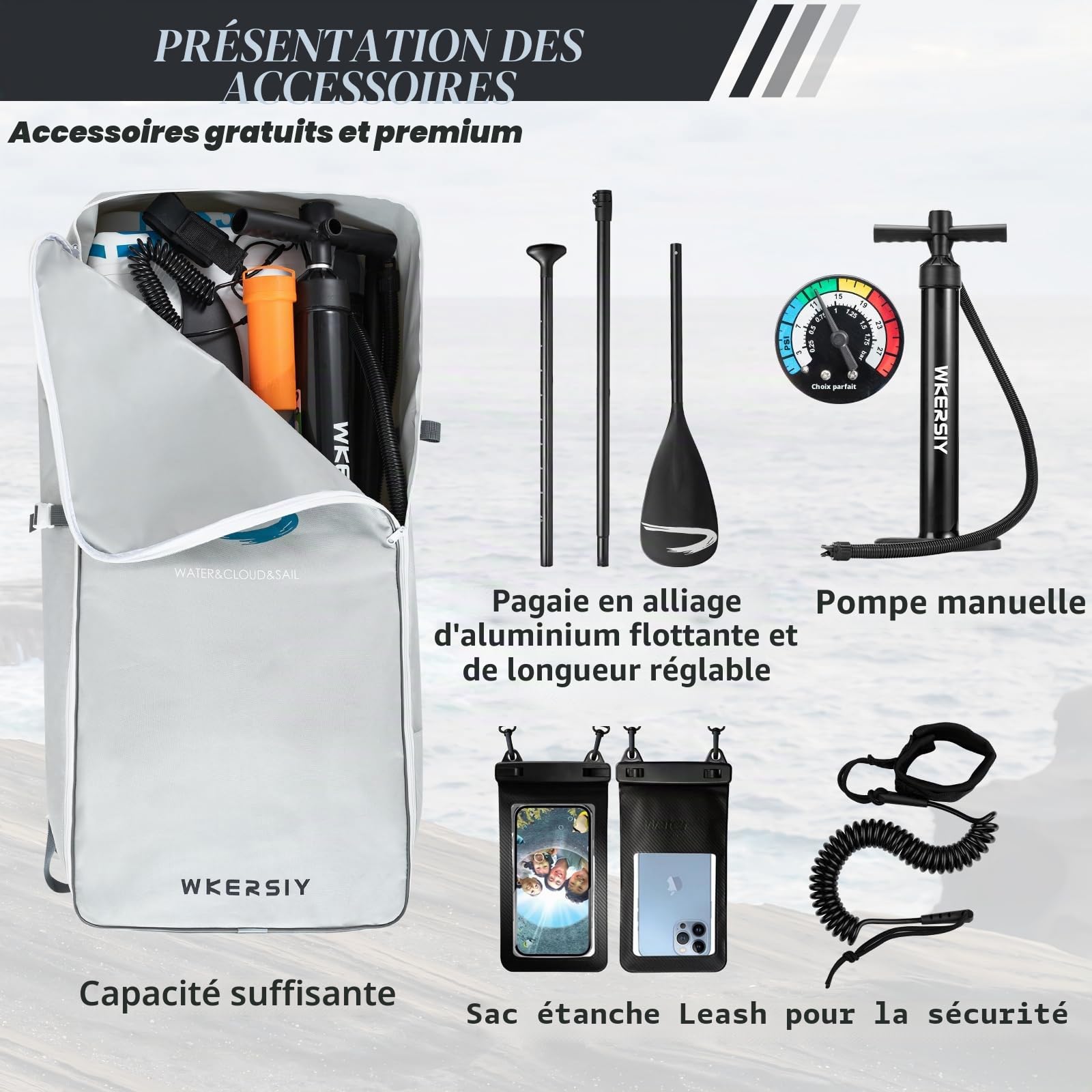 Paddle Gonflable Course 380 cm – Sup de Vitesse Rigide Haute Performance pour Compétition & Longue Distance – Planche à Pagaie Pro avec Accessoires – Garantie 2 Ans