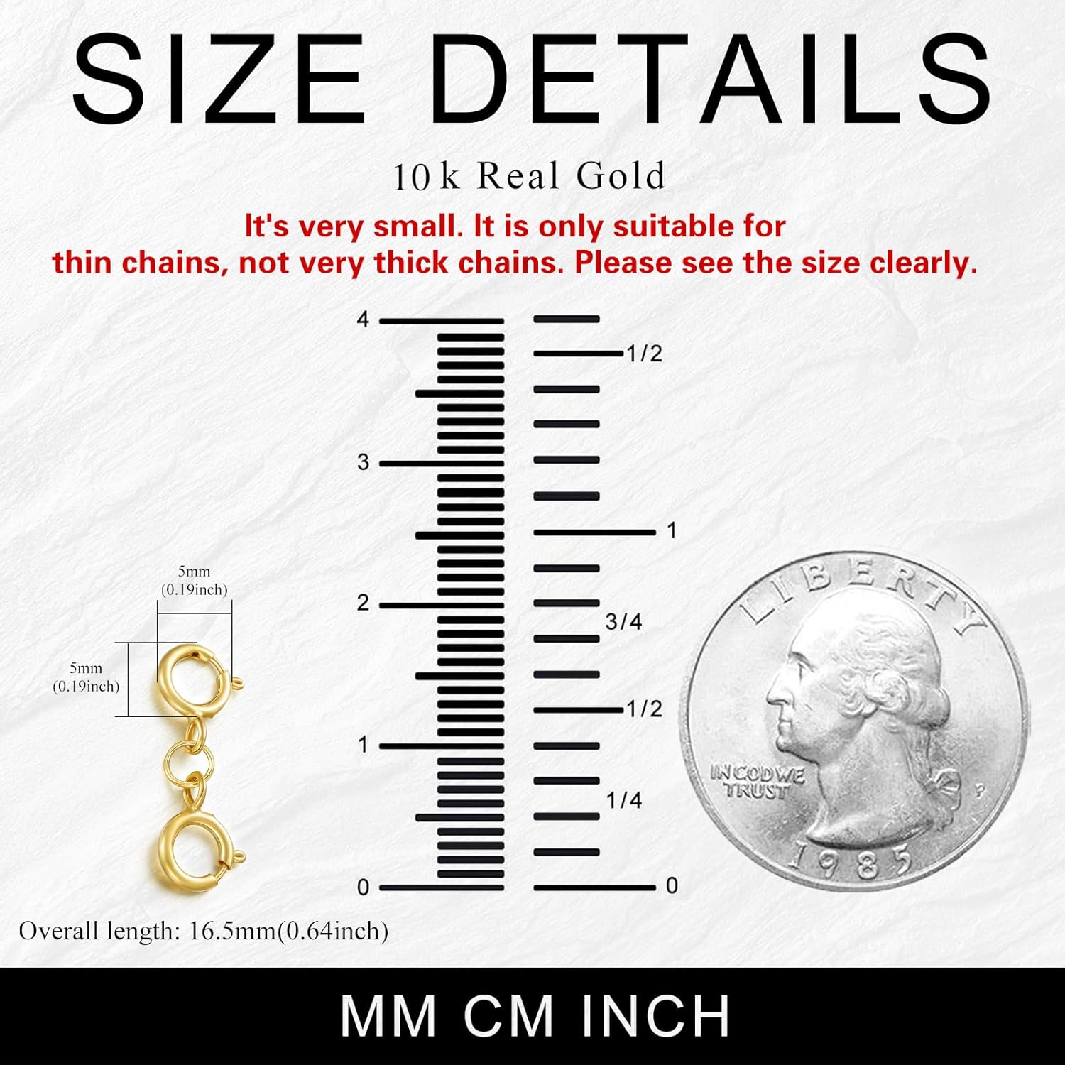 10K Gold Clasp Double Lobster Clasp Necklace Extender Clasp Bracelet Extension Connector for DIY Necklace Bracelet Jewelry Making(Style 11)