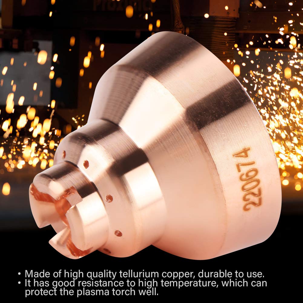 Coupeur de Plasma de 5 Pièces, Capuchon de Tasse de Bouclier de Plasma D'ozgkee pour le Soudeur de Torche de Consommables de Chalumeau de Coupe de 220674