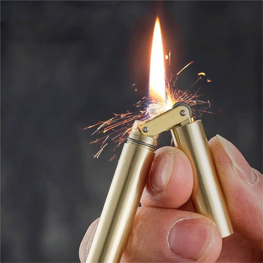 Amazon.com: Retro nunchaku Kerosene Lighter, Brass Lighter