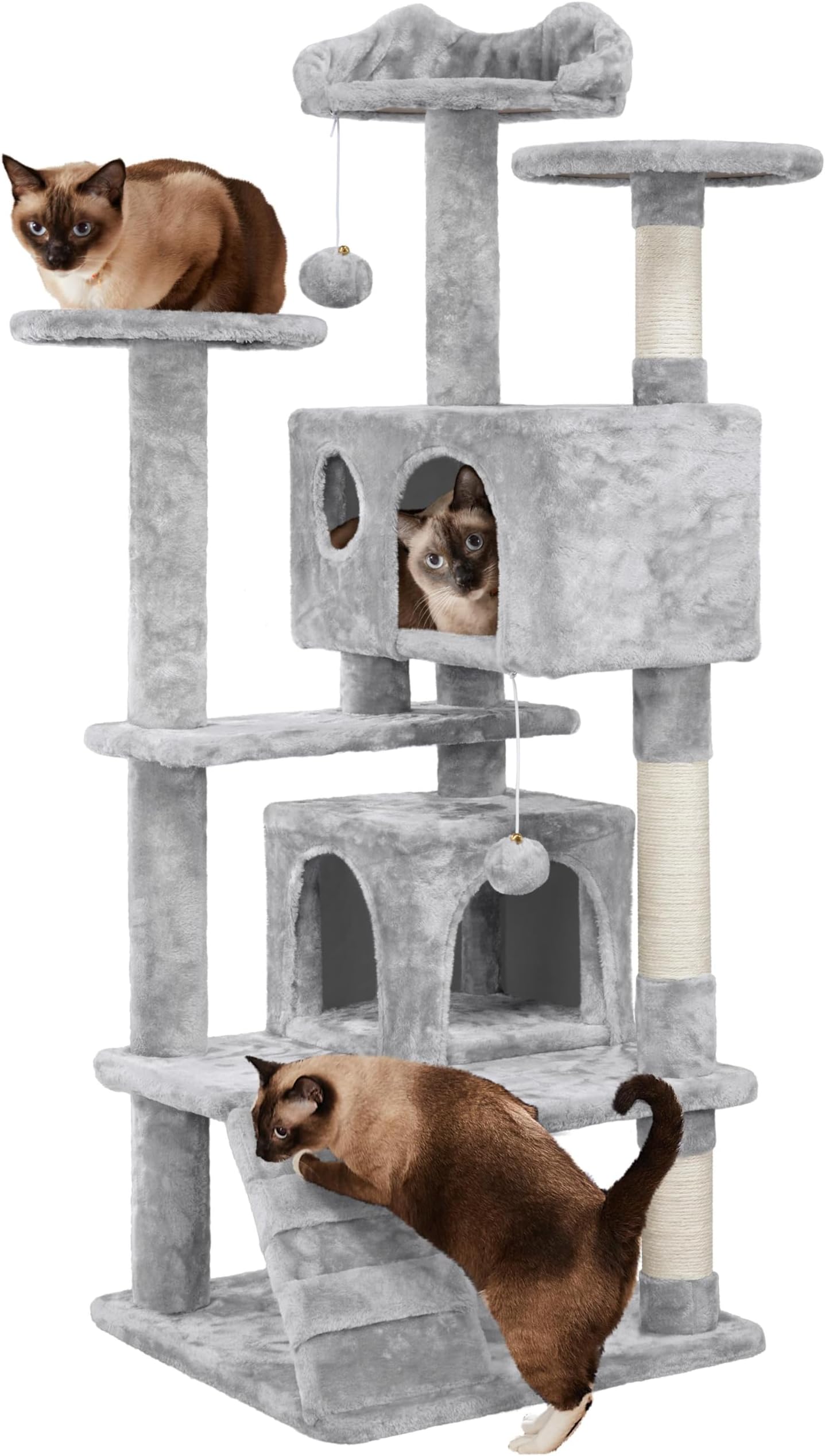 Relaxdays krabpaal katten, cactus, Hx: 59 x 31 cm, krabstam met speelballetje, linnen touw, krabmeubel, meerkleurig Relaxdays krabpaal katten, cactus, Hx: 59 x 31 cm, krabstam met speelballetje, linnen touw, krabmeubel, meerkleurig